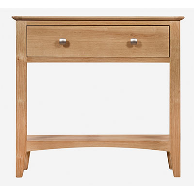 Eva Natural 1 Drawer Large Console Table- Wood - Oak - Pine - Mango Wood - Painted - Natural Wood - Solid Wood - Lounge - Bedroom - Dining - Occasional - Furniture - Home - Living - Comfort - Interior Design - Modern