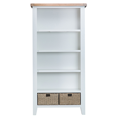 Suffolk White Large Bookcase