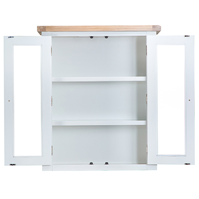 Suffolk White Small Dresser Top, Small Dresser With Glass Doors