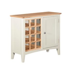 Eva Cream Wine Cabinet - Wood - Oak - Pine - Mango Wood - Painted - Natural Wood - Solid Wood - Lounge - Bedroom - Dining - Occasional - Furniture - Home - Living - Comfort - Interior Design - Modern