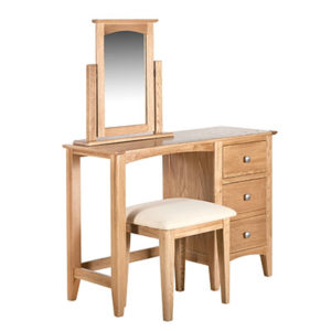 Eva Natural Dressing Table- Wood - Oak - Pine - Mango Wood - Painted - Natural Wood - Solid Wood - Lounge - Bedroom - Dining - Occasional - Furniture - Home - Living - Comfort - Interior Design - Modern