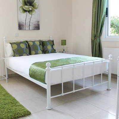 Warwick Bed - Single - Double - King - Superking - Bedroom - Metal - Furniture - Sleep - Comfort - White - Black - Chocolate - Silver - Steptoes - Paphos - Cyprus 2