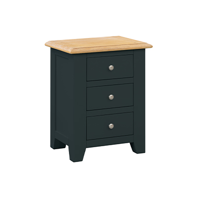 Banbury 3 Drawer Bedside Cabinet - Wood - Oak - Pine - Mango Wood - Painted - Natural Wood - Solid Wood - Lounge - Bedroom - Dining - Occasional - Furniture - Home - Living - Comfort - Interior Design - Modern