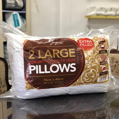 large pillow twin - egyptian cotton 2 pillow - cotton - pillow - pillows - bedding - comfort - sleep - steptoes - home - accessories