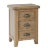 Perth Oak Bedside Cabinet - Smoked Oak - Bedside Cabinet - Oak - Nightstand - Solid Wood Furniture - Bedroom - Interior - Storage - Furniture - Steptoes - Paphos - Cyprus