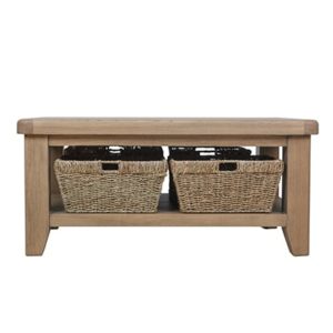 Perth Oak Coffee Table - Perth - Smoked Oak - Coffee Table - Solid Wood Furniture - Oak - Lounge - Living - Storage - Interior - Paphos - Cyprus - Steptoes