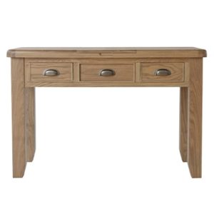 Perth Oak Dressing Table - Dressing Table - Dresser - Mirror - Stool - Solid Wood Furniture - Smoked Oak - Oak - Storage - Bedroom Furniture - Bedroom - Furniture - Paphos - Cyprus - Steptoes