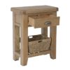 Perth Oak Telephone Table - Perth - Smoked Oak - Solid Wood Furniture - Telephone Table - Storage - Interior - Furniture - Steptoes - Paphos - Cyprus