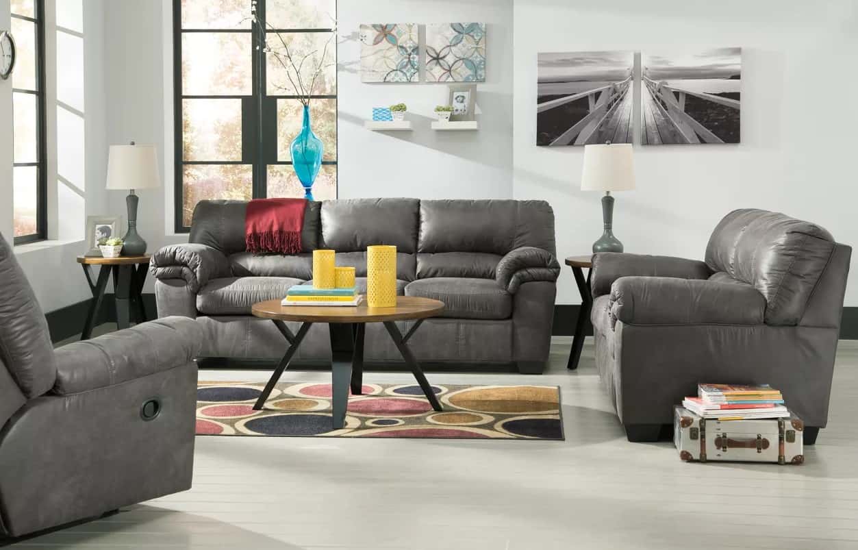 Bladen-Slate-Sofa-Set-3-Seater-2-Seater-Armchair-Microfiber-Grey-Slate-Chair-Lounge-Comfort-Living-Living-Room-Sofa-Couch-Steptoes