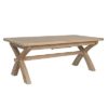 Perth Extra Large Dining Table - Oak - Smoked Oak - Extending Table - Extender - Cross Legged - Dining Table - Dining - Wood - Wooden - Furniture - Paphos - Cyprus - Steptoes