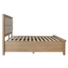 Perth King Size Bed With Drawers - Bed - Oak - Smoked Oak - Bed - Bedroom - Fabric Headboard - Storage - Drawers - Furniture - Steptoes - Paphos - Cyprus