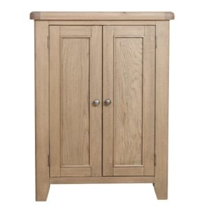Perth Oak Shoe Cabinet - Oak - Smoked Oak - Shoe Cabinet - Cabinet - Storage - Doors - Shelves - Unit - Cupboard - Occasional - Home Furniture - Paphos - Cyprus - Steptoes