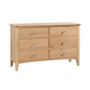 Eva Natural 6 Drawer Chest - Storage - Drawers - Bedroom Furniture - Oak - Pine - Wooden - Bedroom - Furniture - Steptoes - Paphos - Cyprus