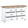 Hartford White 6 Drawer Chest - Chest - Storage - Drawers - Wooden - Painted - Oak - Pine - Limed Oak - Bedroom - Furniture - Interior - Paphos - Cyprus - Steptoes