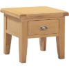 Hartford Natural Lamp Table - Limed Oak - Grey Limed Oak - Lamp Table - Oak - Pine - Wooden - Side Table - Unit - Storage - Drawer - Lounge - Living - Furniture - Paphos - Cyprus