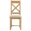 Hartford Natural Dining Chair - Limed Oak - Grey Limed Oak - Oak - Wooden - Oak - Pine - Crossback - Chair - Dining Chair - Dining - Furniture - Steptoes - Paphos - Cyprus