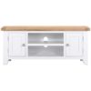 Hartford White Large TV Unit - Wooden - Oak - Pine - Painted - White - Limed Oak - TV Stand - Television Stand - Storage - Living - Lounge - Furniture - Steptoes - Paphos - Cyprus