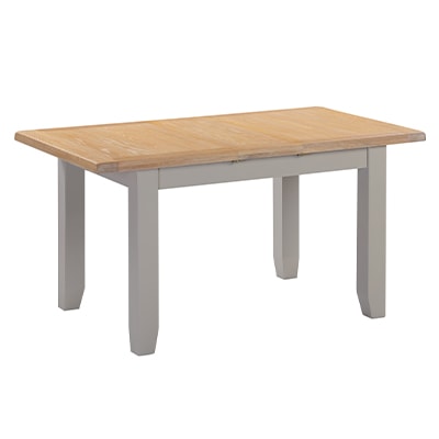 Hartford Grey Small Extending Table - Limed Oak - Grey - Grey Painted - Oak - Pine - Wooden - Solid Wood Furniture - Furniture - Bedroom - Living - Lounge - Dining - Paphos - Cyprus - Steptoes