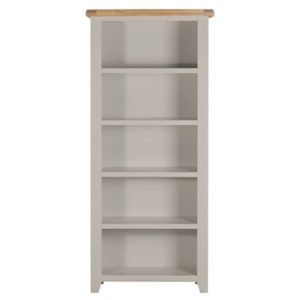 Hartford Grey Large Bookcase - Limed Oak - Grey - Grey Painted - Oak - Pine - Wooden - Solid Wood Furniture - Furniture - Bedroom - Living - Lounge - Dining - Paphos - Cyprus - Steptoes