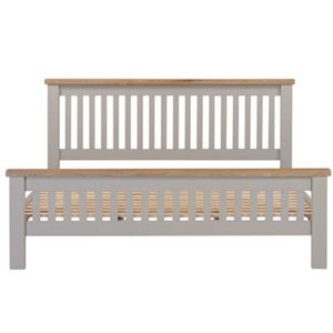 Hartford Grey SuperKing Size Bed - Limed Oak - Grey - Grey Painted - Oak - Pine - Wooden - Solid Wood Furniture - Furniture - Bedroom - Living - Lounge - Dining - Paphos - Cyprus - Steptoes