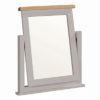 Hartford Grey Vanity Mirror - Limed Oak - Grey - Grey Painted - Oak - Pine - Wooden - Solid Wood Furniture - Furniture - Bedroom - Living - Lounge - Dining - Paphos - Cyprus - Steptoes