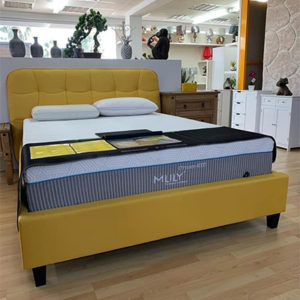 Atlas 4'6 Double Bed - Fabric Bed - Fabric Headboard - Bedroom - Bedroom Furniture - Bed - Modern - Contempory - Sleek - Design - Interior - Comfort - Furniture - Steptoes - Paphos - Cyprus