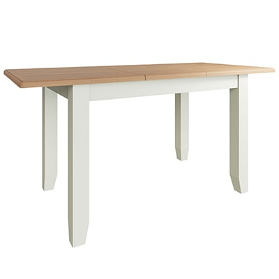 Welby White Small Extending Dining Table - White - White Painted - Pine - Oak - Wooden - House - Home - Interior - Furniture - Bedroom - Living Room - Dining Room - Paphos - Cyprus - Steptoes-