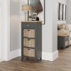 Welby 1 Drawer 3 Basket Unit - Grey Painted - Oak - Grey - Painted - Wooden - Pine - Oak - Dining - Living - Lounge - Kitchen - Bedroom - Furniture - Modern - Interior Design - Furniture - Cyprus - Steptoes