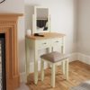 Welby White Stool - White - White Painted - Pine - Oak - Wooden - House - Home - Interior - Furniture - Bedroom - Living Room - Dining Room - Paphos - Cyprus - Steptoes-