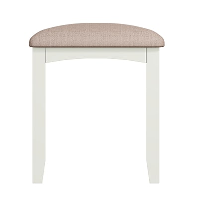 Welby White Stool - White - White Painted - Pine - Oak - Wooden - House - Home - Interior - Furniture - Bedroom - Living Room - Dining Room - Paphos - Cyprus - Steptoes-