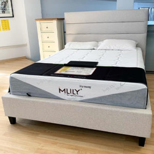 Zeus 4'6 Double Bed - Fabric Bed - Fabric Headboard - Bedroom - Bedroom Furniture - Bed - Modern - Contempory - Sleek - Design - Interior - Comfort - Furniture - Steptoes - Paphos - Cyprus