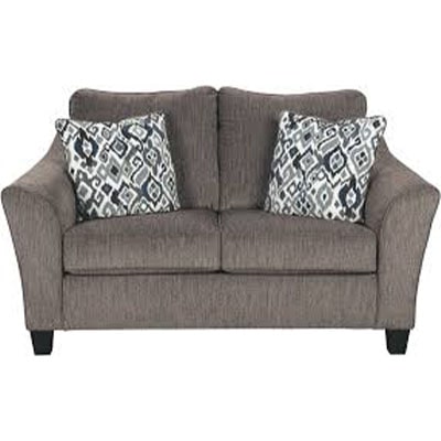 Nemoli 2 Seat Fabric Sofa - Nemoli - Fabric - Grey - Fabric - Ashley - Sofa - Static Sofa - New Arrival - Comfort - Living - Lounge - Furniture - Steptoes - Paphos - Cyprus