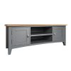 Welby Grey Large TV Unit - Grey Painted - Oak - Grey - Painted - Wooden - Pine - Oak - Dining - Living - Lounge - Kitchen - Bedroom - Furniture - Modern - Interior Design - Furniture - Cyprus - Steptoes