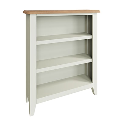 Welby White Small Wide Bookcase Bookcase - White - White Painted - Pine - Oak - Wooden - House - Home - Interior - Furniture - Bedroom - Living Room - Dining Room - Paphos - Cyprus - Steptoes-