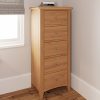 Welby Natural 5 Drawer Chest - Oak - Pine - Wooden - Natural oak - Natural Wood - Farmhouse - Interior - Living - Dining - Lounge - Kitchen - Bedroom - Interior - Furniture - Wooden - Steptoes - Paphos - Cyprus