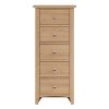 Welby Natural 5 Drawer Chest - Oak - Pine - Wooden - Natural oak - Natural Wood - Farmhouse - Interior - Living - Dining - Lounge - Kitchen - Bedroom - Interior - Furniture - Wooden - Steptoes - Paphos - Cyprus