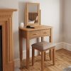 Welby Natural Dressing Table - Oak - Pine - Wooden - Natural oak - Natural Wood - Farmhouse - Interior - Living - Dining - Lounge - Kitchen - Bedroom - Interior - Furniture - Wooden - Steptoes - Paphos - Cyprus