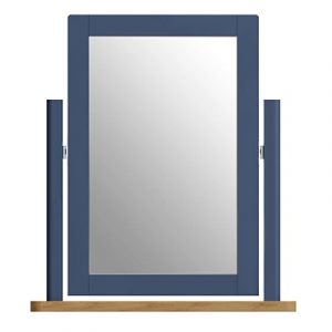 Halifax Blue Trinket Mirror - Dark Blue - Blue Painted - Blue - Oak - Wooden - Wood - Pine - Solid Wood - Living - Lounge - Dining - Kitchen - Bedroom - Furniture - Steptoes - Paphos - Cyprus