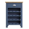 Halifax Blue Wine Cabinet - Dark Blue - Blue Painted - Blue - Oak - Wooden - Wood - Pine - Solid Wood - Living - Lounge - Dining - Kitchen - Bedroom - Furniture - Steptoes - Paphos - Cyprus