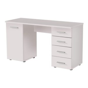Computer Stand - Computer Desk - Office - Workspace - White - MDF - Modern - Living - Dining - Steptoes - Furniture - Cyprus - Paphos