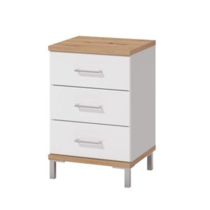 Mondego Bedside Cabinet - Night Stand - Cabinet - Chest - Storage - Unit - Flatpack - Modern - White - Oak - Drawers - Furniture - Steptoes - Paphos - Cyprus