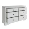 Cheshire White 6 Drawer Chest - Cheshire - White - 6 Drawer - Chest - Storage - Bedroom - Furniture - White - Painted - Modern - Stylish - Steptoes - Paphos - Cyprus