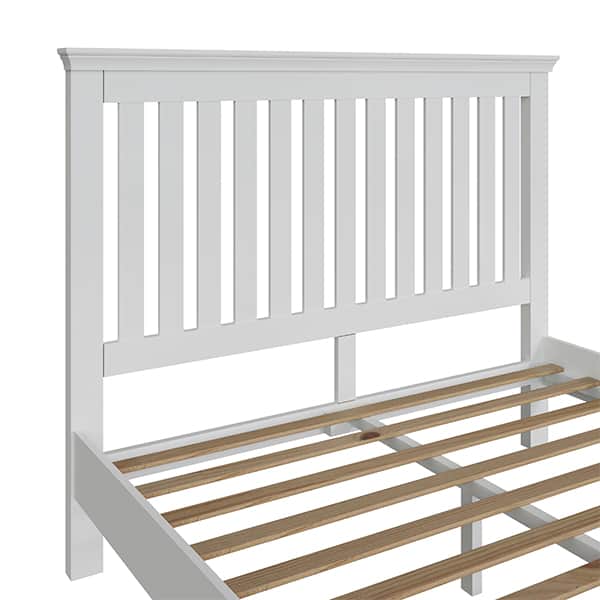 Cheshire White Double Bed - Cheshire - White - Double Bed - Bed - Bedroom - Furniture - Stylish - Modern - Wooden - Painted - Steptoes - Paphos - Cyprus