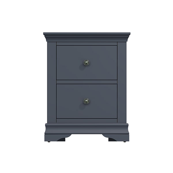 Cheshire Midnight Grey Large Bedside Cabinet - Midnight Grey - Cheshire - Dark Grey - Bedroom - Furniture - Storage - Cabinet - Modern - Stylish - Steptoes - Paphos - Cyprus