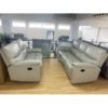 Menlo 3 Seater Recliner - Recliner - Reclining - Leather - PU - Stone - 3 Seat - Sofa - Lounge - Living - Paphos - Cyprus - Steptoes