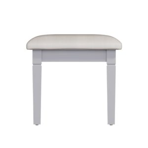 Cheshire Grey Stool - Grey - Light Grey - Painted - Cheshire - Modern - Stylish - Bedroom - Furniture - Steptoes - Paphos - Cyprus