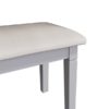 Cheshire Grey Stool - Grey - Light Grey - Painted - Cheshire - Modern - Stylish - Bedroom - Furniture - Steptoes - Paphos - Cyprus