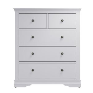 Cheshire Grey 2 over 3 Chest - Grey - Light Grey - Painted - Modern - Stylish - Cheshire - Bedroom Furniture - Storage - Chest - Steptoes - Paphos - Cyprus