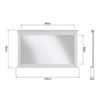 Cheshire White Wall Mirror - Mirror - Wall Hanging - Bedroom - Furniture - Cheshire - White - Modern - Stylish - Furniture - Steptoes - Paphos - Cyprus
