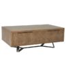 Ibis Aged Grey Oak Coffee Table - Grey Oak - Oak - Modern - Coffee Table - Side Table - Lounge - Living - Table - Storage - Drawer - Unit - Metal - Furniture - Steptoes - Paphos - Cyprus